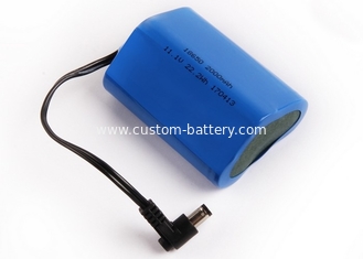 China 3S1P 18650 11.1V 2200Mah Lithium Li Ion Battery Pack 11.1 Volt Cylinder Battery supplier